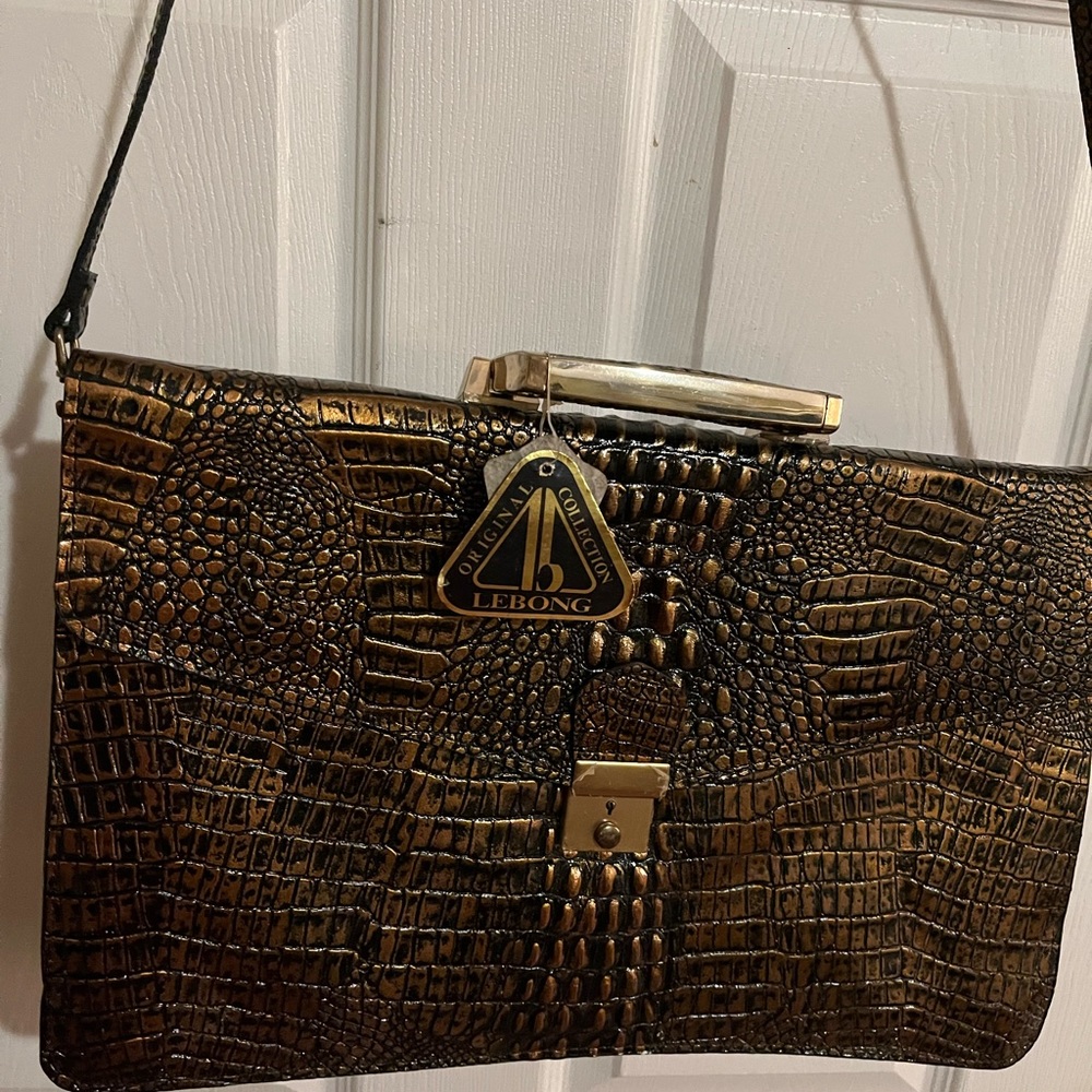 Never been used Original Lebong Collection genuine leather laptop bag for sale!